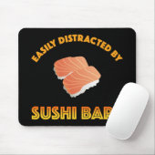 Gemakkelijk Afgeleid Door Sushi Bars Muismat (Met muis)