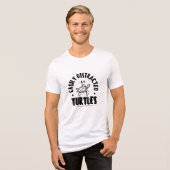 Gemakkelijk afgeleid door Turtles Funny Tri-Blend Shirt (Voorkant volledig)