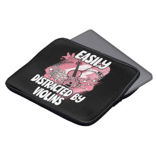 Gemakkelijk Afgeleid Door Violen Laptop Sleeve