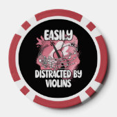 Gemakkelijk Afgeleid Door Violen Poker Chips (Achterkant)