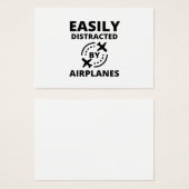 Gemakkelijk afgeleid door vliegtuigen grappige pil visitekaartje (Voorkant /achterkant)