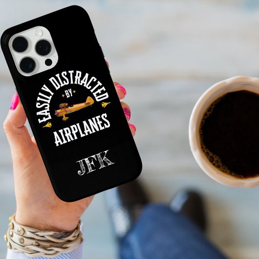 Gemakkelijk Afgeleid Door Vliegtuigen,Modern,Piloo Case-Mate iPhone Case