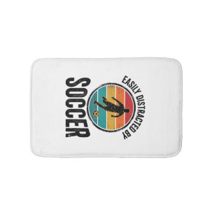 Gemakkelijk Afgeleid Door Voetbal Vintage Shirt On Badmat