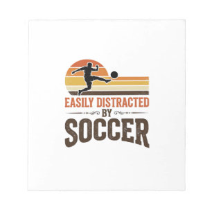 Gemakkelijk Afgeleid Door Voetbal Vintage Shirt On Notitieblok