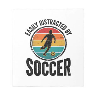 Gemakkelijk Afgeleid Door Voetbal Vintage Shirt On Notitieblok