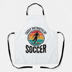 Gemakkelijk Afgeleid Door Voetbal Vintage Shirt On Schort