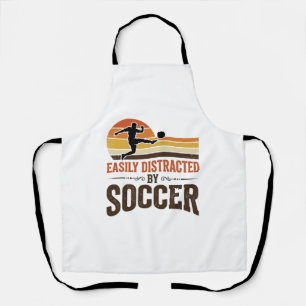 Gemakkelijk Afgeleid Door Voetbal Vintage Shirt On Schort