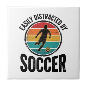 Gemakkelijk Afgeleid Door Voetbal Vintage Shirt On Tegeltje