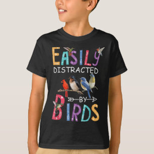 Gemakkelijk Afgeleid Door Vogels Funny Bird T-shirt