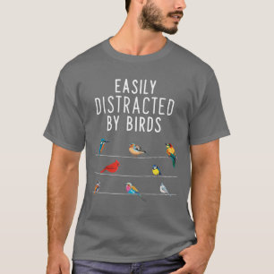 Gemakkelijk Afgeleid Door Vogels vintage T-shirt
