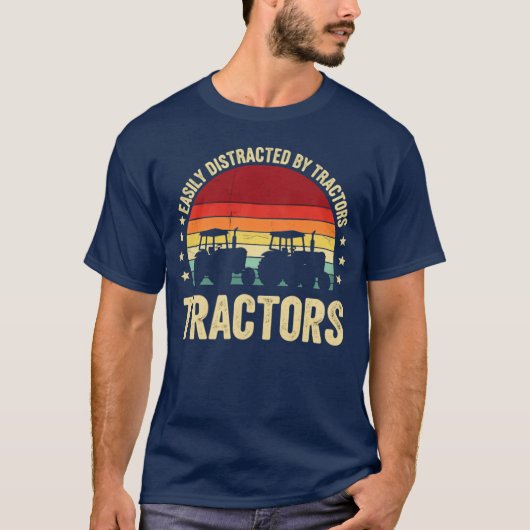 Gemakkelijk afgeleid - vintage t-shirt (Voorkant)