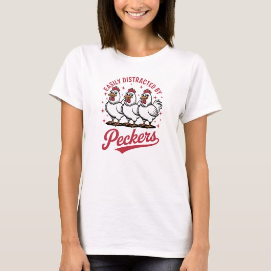 Gemakkelijk Afgeleide Boerderij Pikkers T-shirt (Voorkant)