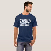 Gemakkelijk afleid retro t-shirt (Voorkant volledig)
