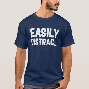 Gemakkelijk afleid retro t-shirt