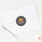Gemakkelijk Afleidbare Pikkers Boer Minnaar Ronde Sticker (Envelop)