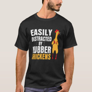 Gemakkelijk Afleidbare Rubber Kip Koele Vogel T-shirt