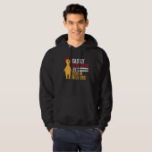Gemakkelijk Afleidbare Rubberen Kip Koele Vogel    Hoodie (Voorkant volledig)