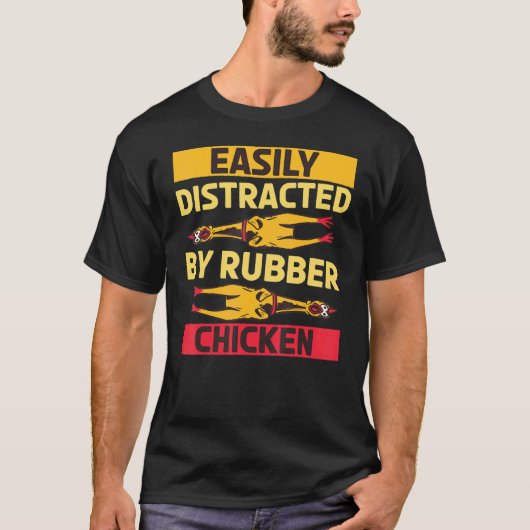 Gemakkelijk Afleidbare Rubberen Kip Vogel  1 T-shirt (Voorkant)