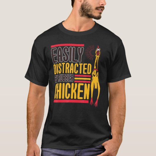 Gemakkelijk Afleidbare Rubberen Kip Vogel  2 T-shirt (Voorkant)