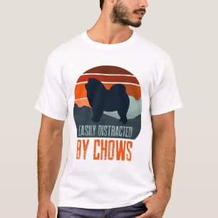 Gemakkelijk Afleiden Door Chows Honden Wandelen T-shirt