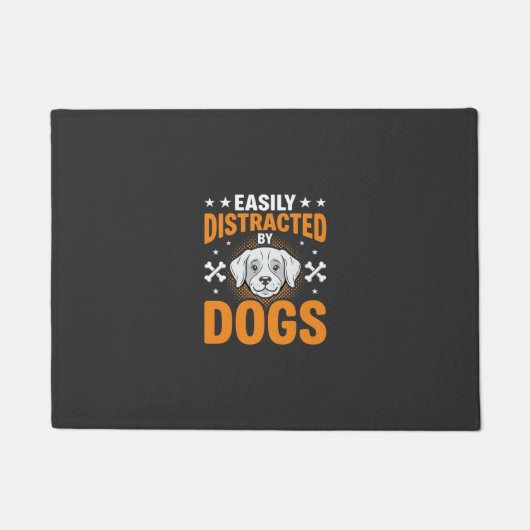 Gemakkelijk Afleiden Door Honden Deurmat (Voorkant)
