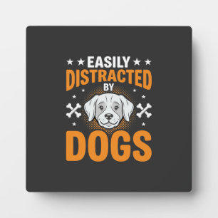 Gemakkelijk Afleiden Door Honden Fotoplaat