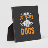 Gemakkelijk Afleiden Door Honden Fotoplaat (Voorkant)