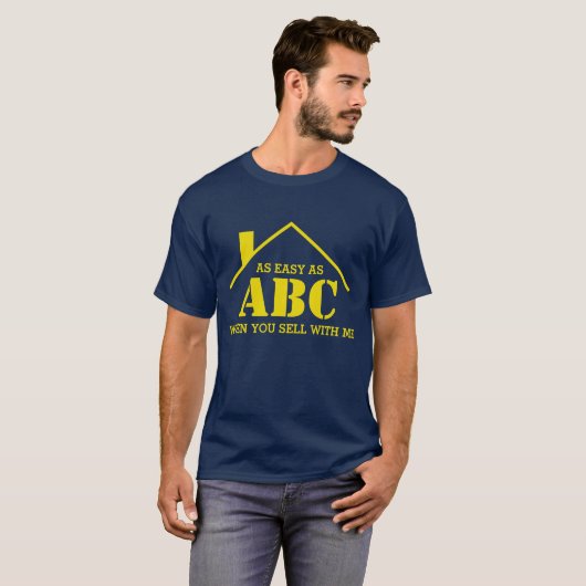 GEMAKKELIJK ALS ABC WANNEER U MET MIJ VERKOOPT Rea T-shirt (Voorkant volledig)
