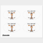 Gemakkelijk A'moose'd Ovale Sticker (Vel)