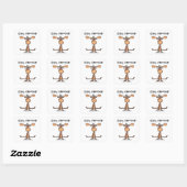 Gemakkelijk A'moose'd Vierkante Sticker (Vel)