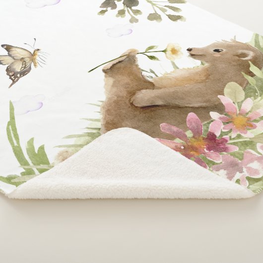 *~* Gemakkelijk Beer dat Zwakende Vloer in Bossen Sherpa Deken (3/4)