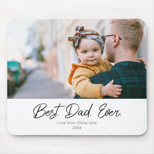 Gemakkelijk beste vader ooit Foto Mousepad Muismat (Voorkant)