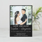 gemakkelijk bewerkbare moderne Fotocollage bewaar Kaart (Staand voorkant)