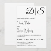 gemakkelijk bewerkbare moderne minimalistische bew kaart (Voorkant / Achterkant)