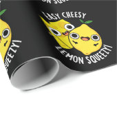 Gemakkelijk Cheesy Lemon Squeezy Funny Food Pun Da Cadeaupapier (Rol Hoek)