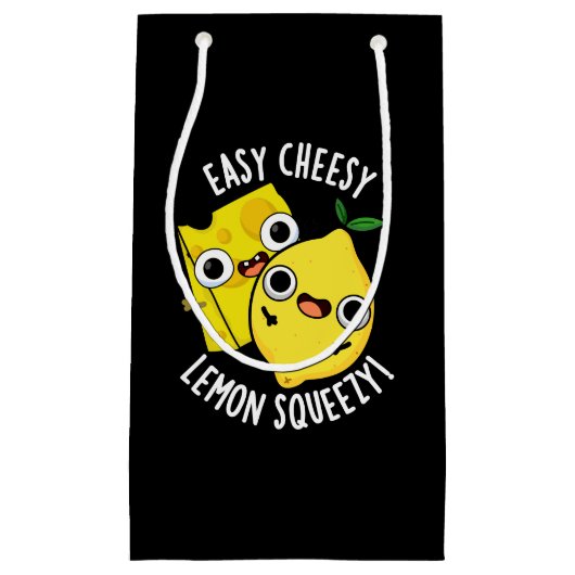 Gemakkelijk Cheesy Lemon Squeezy Funny Food Pun Da Klein Cadeauzakje (Voorkant)
