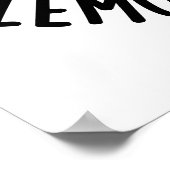 Gemakkelijk Cheesy Lemon Squeezy Funny Food Pun Poster (Hoek)