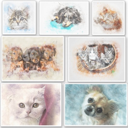 Gemakkelijk creëer een huisdier foto contour sticker (Voorkant)