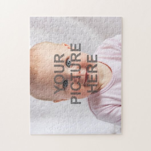 Gemakkelijk Creëer je eigen foto toevoegen Aangepa Legpuzzel (Verticaal)