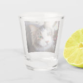 Gemakkelijk Creëer je eigen foto toevoegen Aangepa Shot Glas (Achterkant)