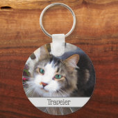 Gemakkelijk Creëer je eigen foto toevoegen Aangepa Sleutelhanger (Voorkant)