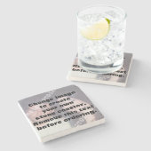 Gemakkelijk creëer je eigen persoonlijke foto stenen onderzetter (Zijkant)