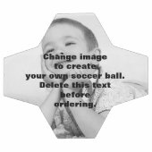 Gemakkelijk creëer je eigen persoonlijke foto voetbal (Enkel)