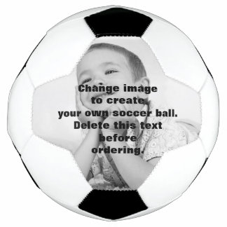 Gemakkelijk creëer je eigen persoonlijke foto voetbal