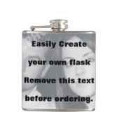 Gemakkelijk creëer uw eigen gepersonaliseerde vloe heupfles (Voorkant)