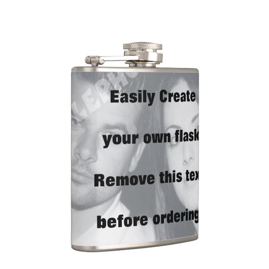 Gemakkelijk creëer uw eigen gepersonaliseerde vloe heupfles (Rechts)