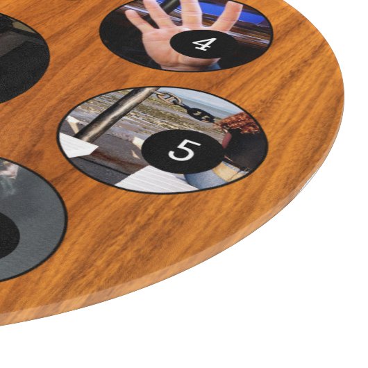 Gemakkelijk Creëer Uw Eigen met 9 foto's hebben ge Snijplank (Hoek)