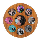 Gemakkelijk Creëer Uw Eigen met 9 foto's hebben ge Snijplank (Voorkant)