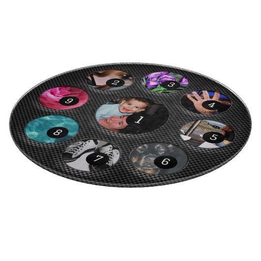 Gemakkelijk Creëer Uw Eigen met 9 foto's hebben ge Snijplank (Hoek)