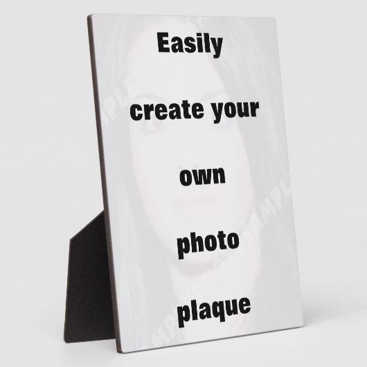 Gemakkelijk creëer uw fotoplaque Verwijder de grot Fotoplaat (Zijkant)